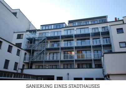 SANIERUNG EINES STADTHAUSES